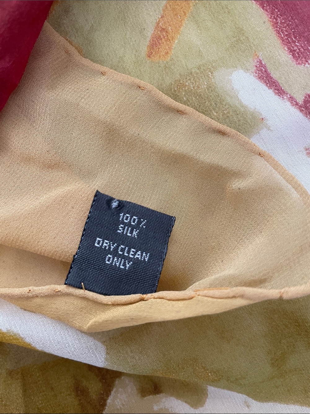 Extra Large COACH 100% SILK Floral Scarf - Picture 6 of 9